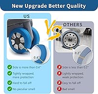 Vista 6 de Paquete de 9 fundas para maletas de equipaje para la mayoría de los juegos de equipaje de 8 ruedas giratorias