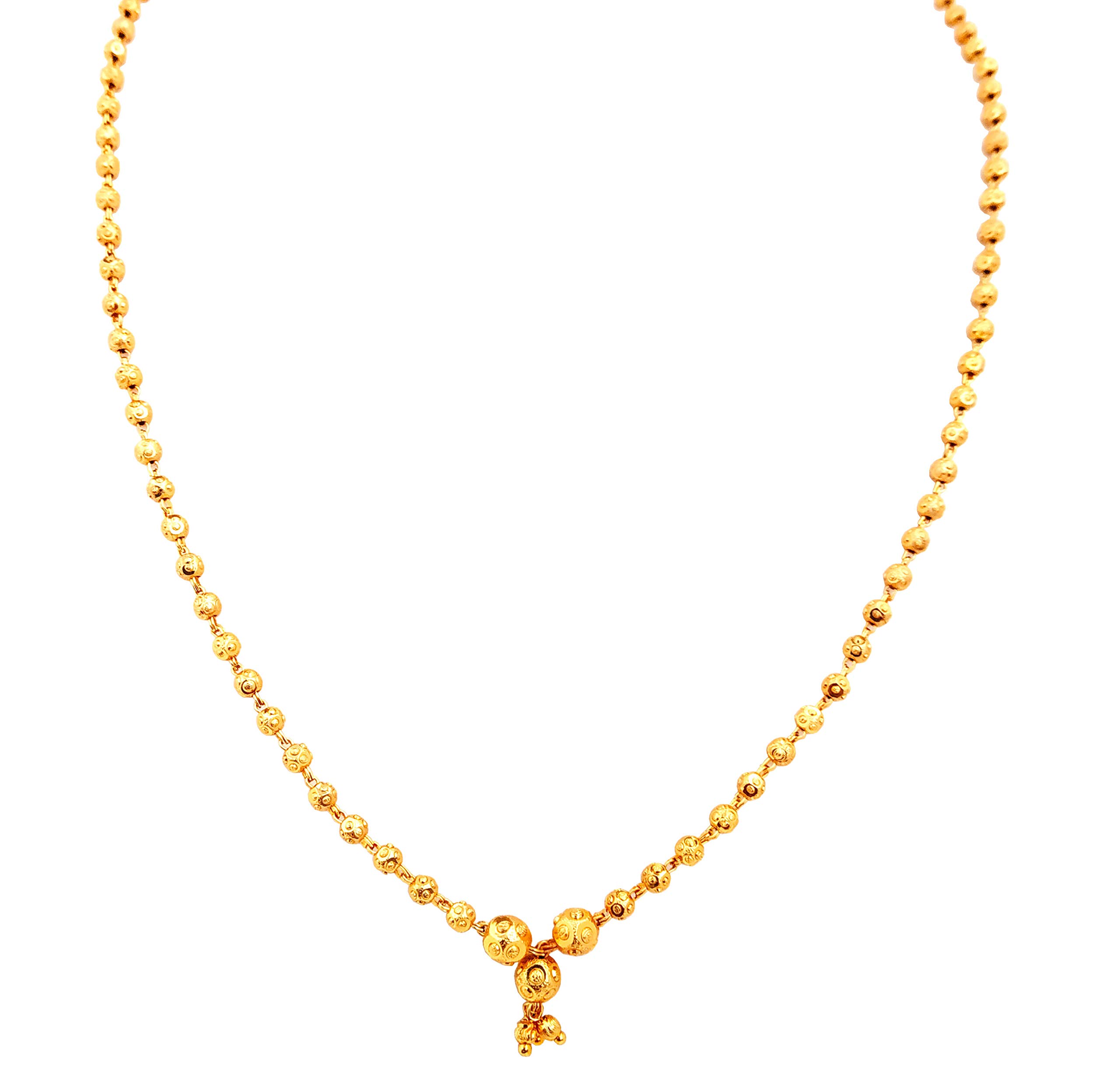 JHB Gold Plated Stylish Chain Neck Designer 18 inch MATARMALA Handmade Real Look Design Beauty Pave Natural Jewelry for Women Girls (B081Z73K9L) Amazon Price History, Amazon Price Tracker