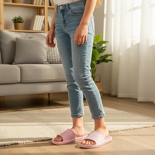Miniatura 3 de Happy Lily Shower Shoes, Women & Mens Shower Slippers, Slides Sandals Pool Slides House Slippers Non-Slip Indoor Bathroom Shoes Beach Sandals