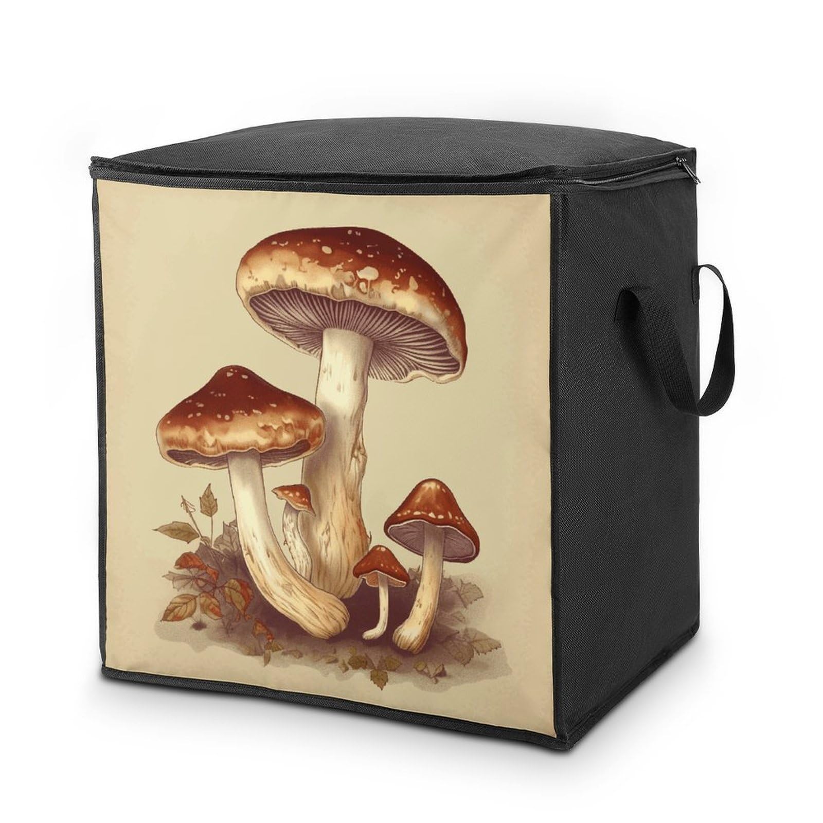 Sac de rangement champignons durable en tissu renforcé avec poignées