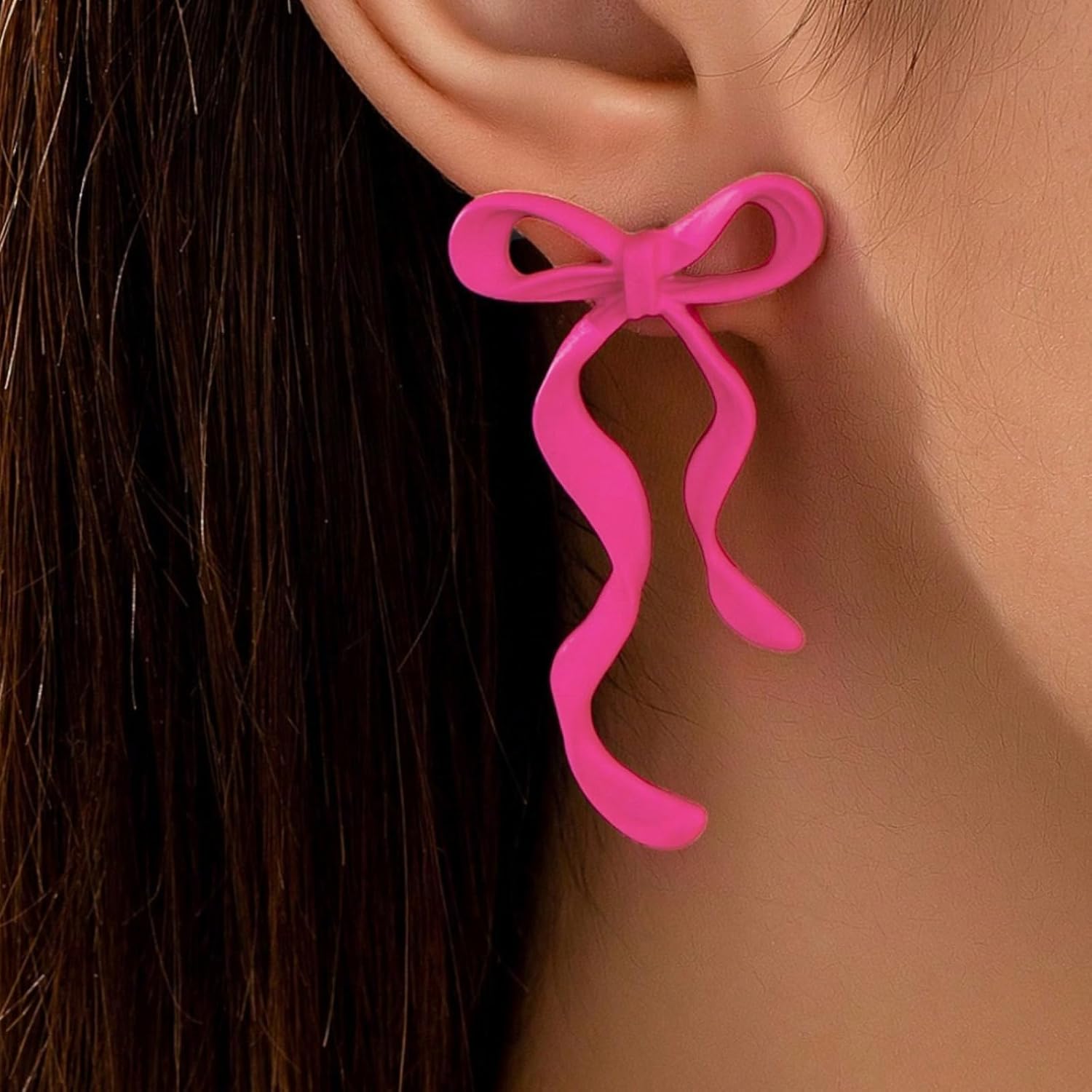 Bow Earrings Valentines Earrings for Women Red Valentines Day Dress Shirt Outfits for Women Valentine Sweaters Valentine's Day Gifts for Her - Image 2