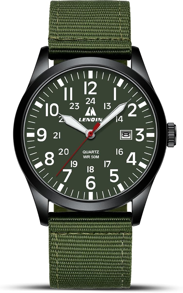 Relojes para hombre Reloj de cuarzo analógico deportivo militar para hombres