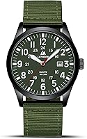 Vista 10 de LN LENQIN Relojes para hombre, unisex, militar, deportivo, correa de nailon, elegante, luminoso, analógico, de cuarzo, para hombre, impermeable