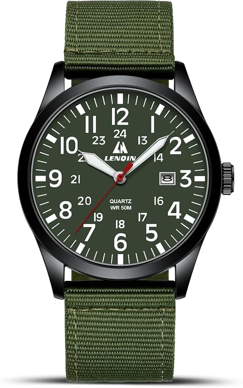 Relojes para hombre Reloj de cuarzo analógico deportivo militar para hombres