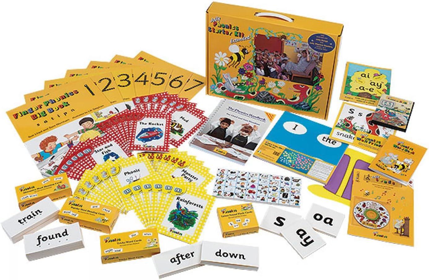 Jolly Phonics Starter Kit Extended: In Precursive Letters (British English edition) Product Bundle – 1 Jan. 2011