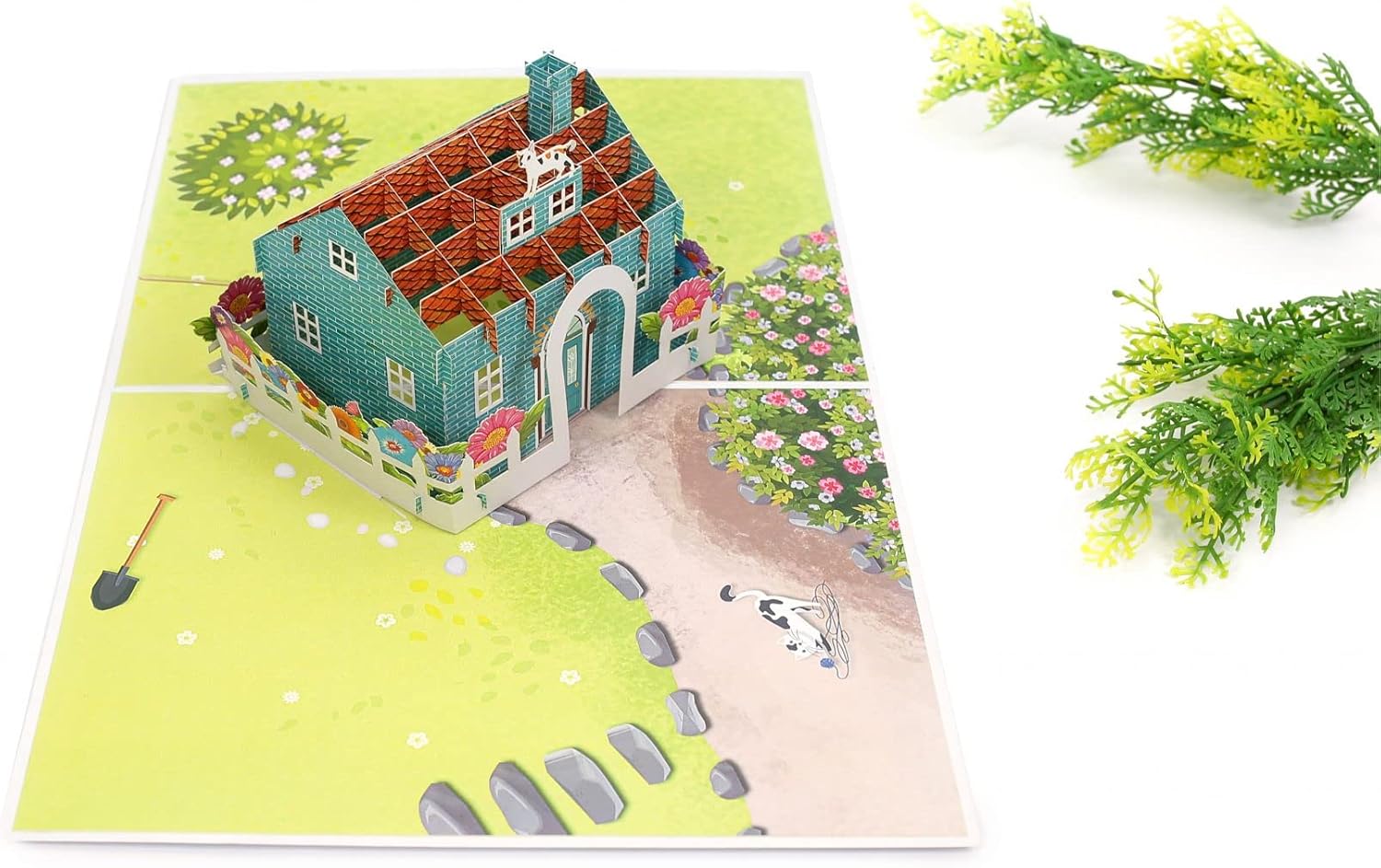 Tarjeta De Invitación Para Unirse A La Fiesta De Inauguración Banner Con Hogar Y Luces Y Fecha