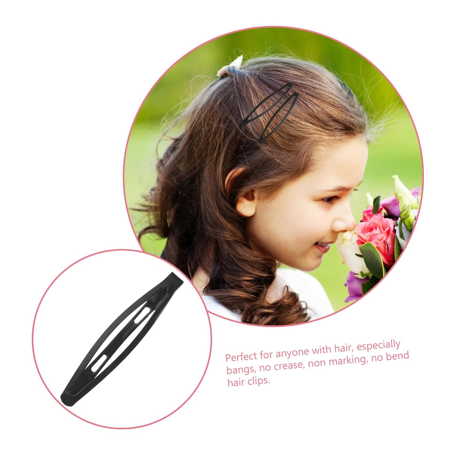 10Pcs Black Hair Clips for Girls and Women Styling Fashion image 3