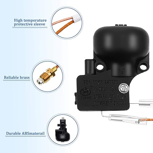Miniatura 3 de Honoson Piezas de repuesto para calentador de patio, kit de reparación de calentador de exterior, termopar e interruptor de descarga Fd4, sensor de