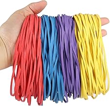 120 Pieces Large Rubber Bands, Colorful Elastic Bands Strong Elastic Rubber Bands for Office Home Bank School Document Organizing