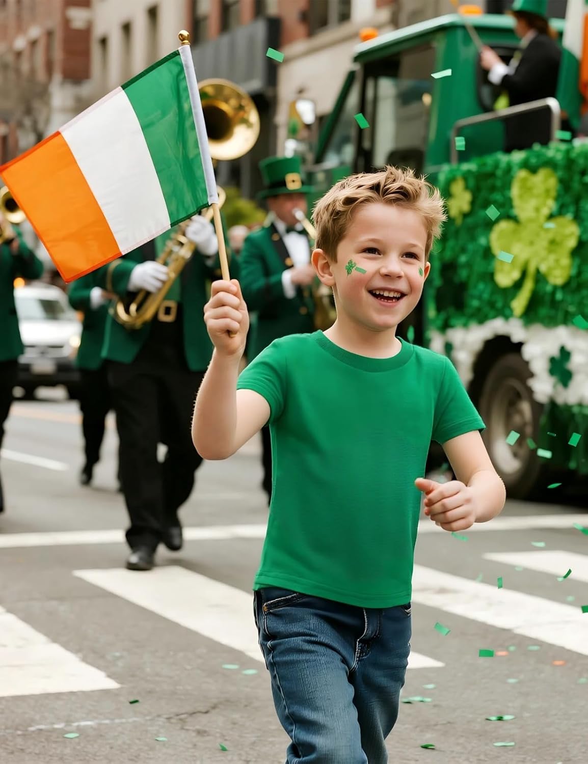 COSLAND Boys' 100% Cotton Heavyweight Short Sleeve Crewneck T Shirt - Image 5