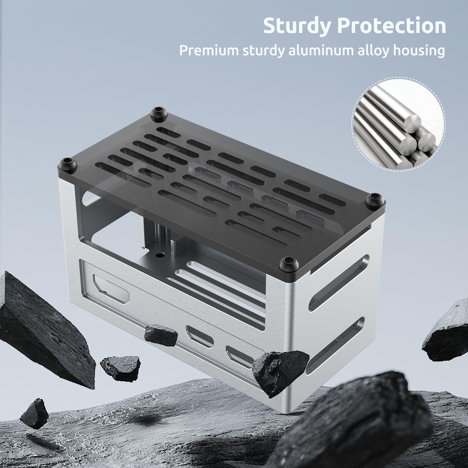 InnoMaker Obudowa ze Stopu Aluminium z Radiatoriem dla Raspberry Pi Zero - Chłodzenie Pasywne, Wentylowany Design, Kompatybilna z DAC Mini/AMP Pro Mini i Większością Płytek Rozszerzeń Pi Zero