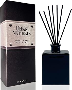 Urban Naturals Reed Diffuser Set, Crisp White Linen - Bathroom Shelf Decor
