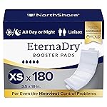 NorthShore EternaDry Booster Pads for Men and Women with Adhesive, X-Small, Case/180 (6/30s)
