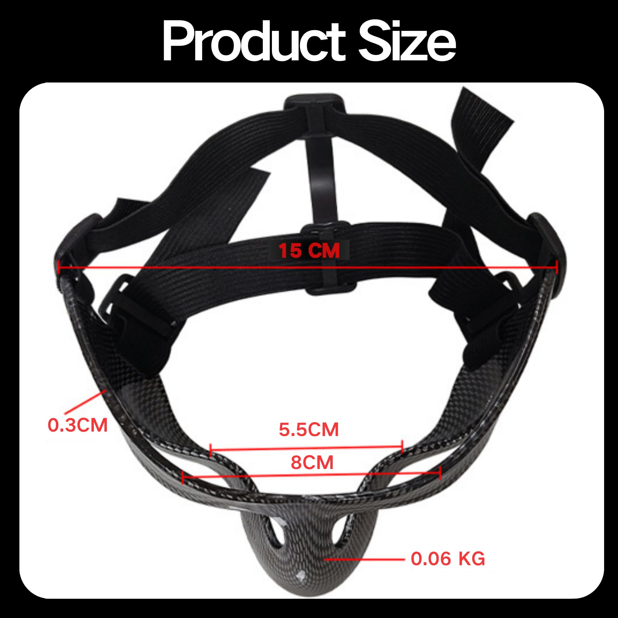 Visiera Protettiva per Naso Resistente Agli Urti, Protezione per Naso per Naso Rotto, Maschere Protettive con Imbottitura, Protezione viso Regolabile Adatto agli Adolescenti per Softball Basket