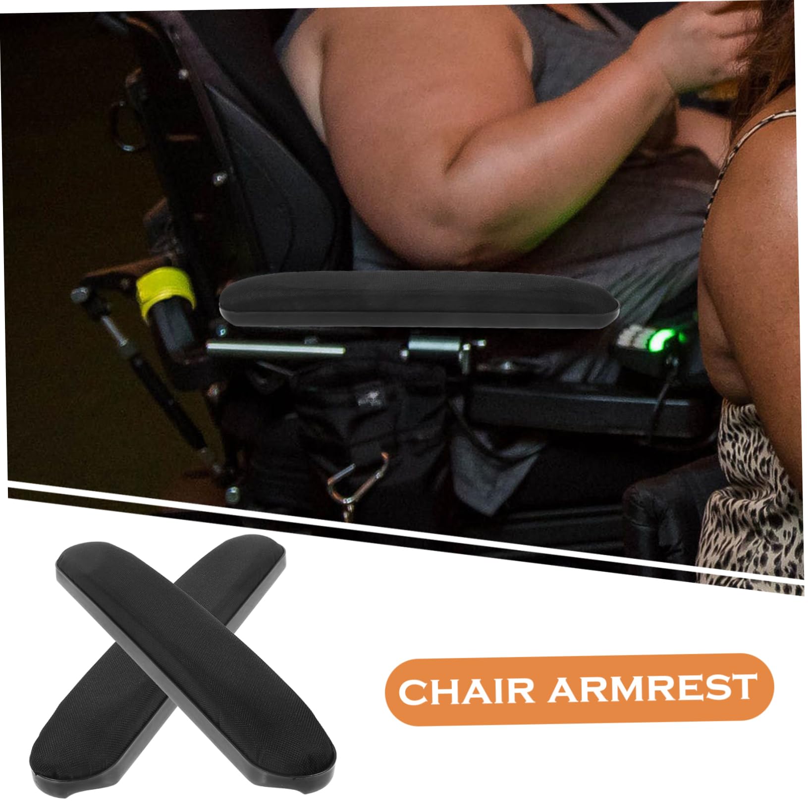 KALLORY Drive Wheelchair Parts Armrest Easy Install Armrest Pads for Wheelchair Comfortable and Sturdy