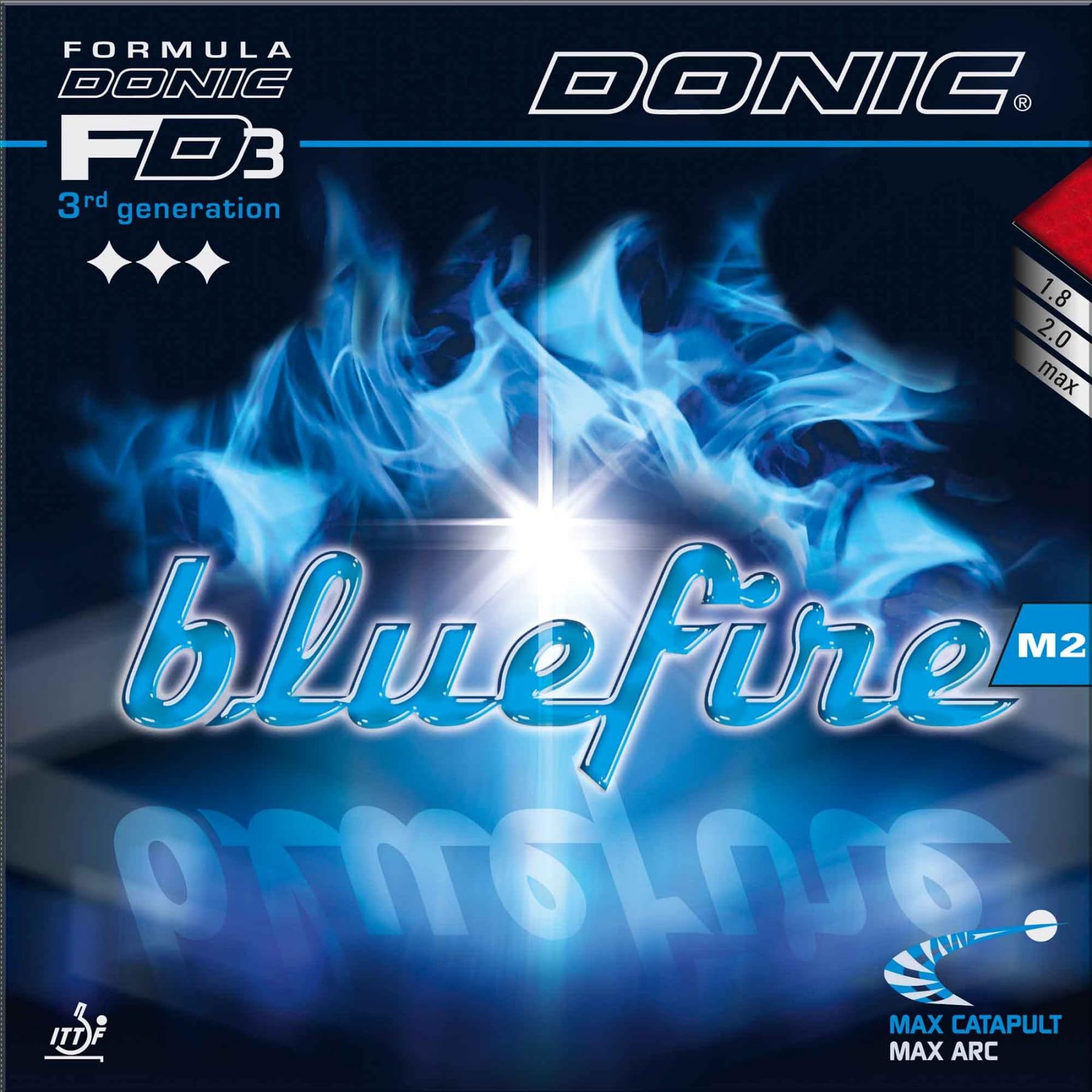 DONIC Bluefire M2 base, blue, 2.0 mm
