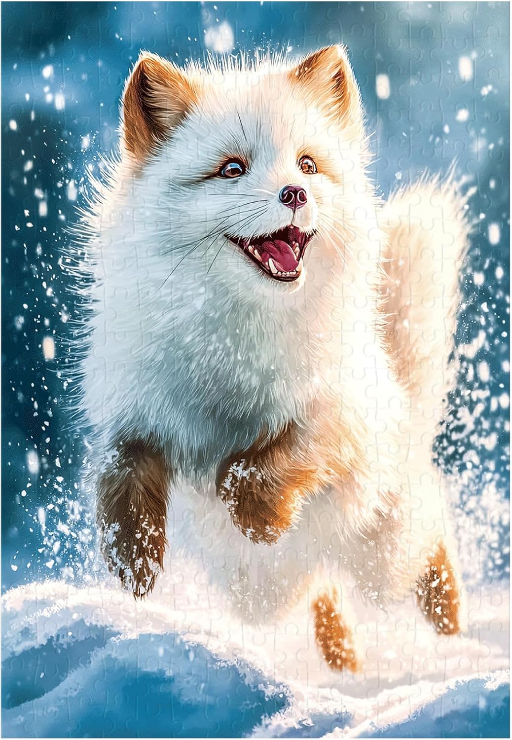 Great Jigsaw Puzzles for Adults 300 Pieces Arctic Fox Puzzles for Adults Toys Gift Family Decoration Kids Puzzle