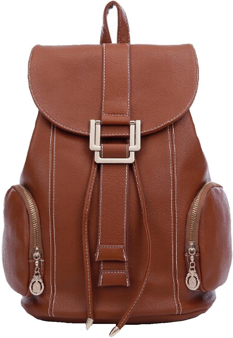 Soft PU Backpack School Bag Travel Bag Casual Canvas Leather Backpack Rucksack Bookbag Satchel Hiking Bag