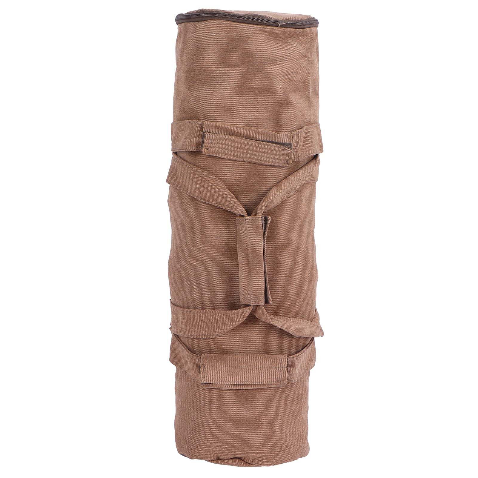 Workout Sandbag, Canvas Material Heavy Duty Sand Bags Weights Large-Capacity with Two Inner Pockets for Canopy Tent for Exercise(Khaki)-image-11