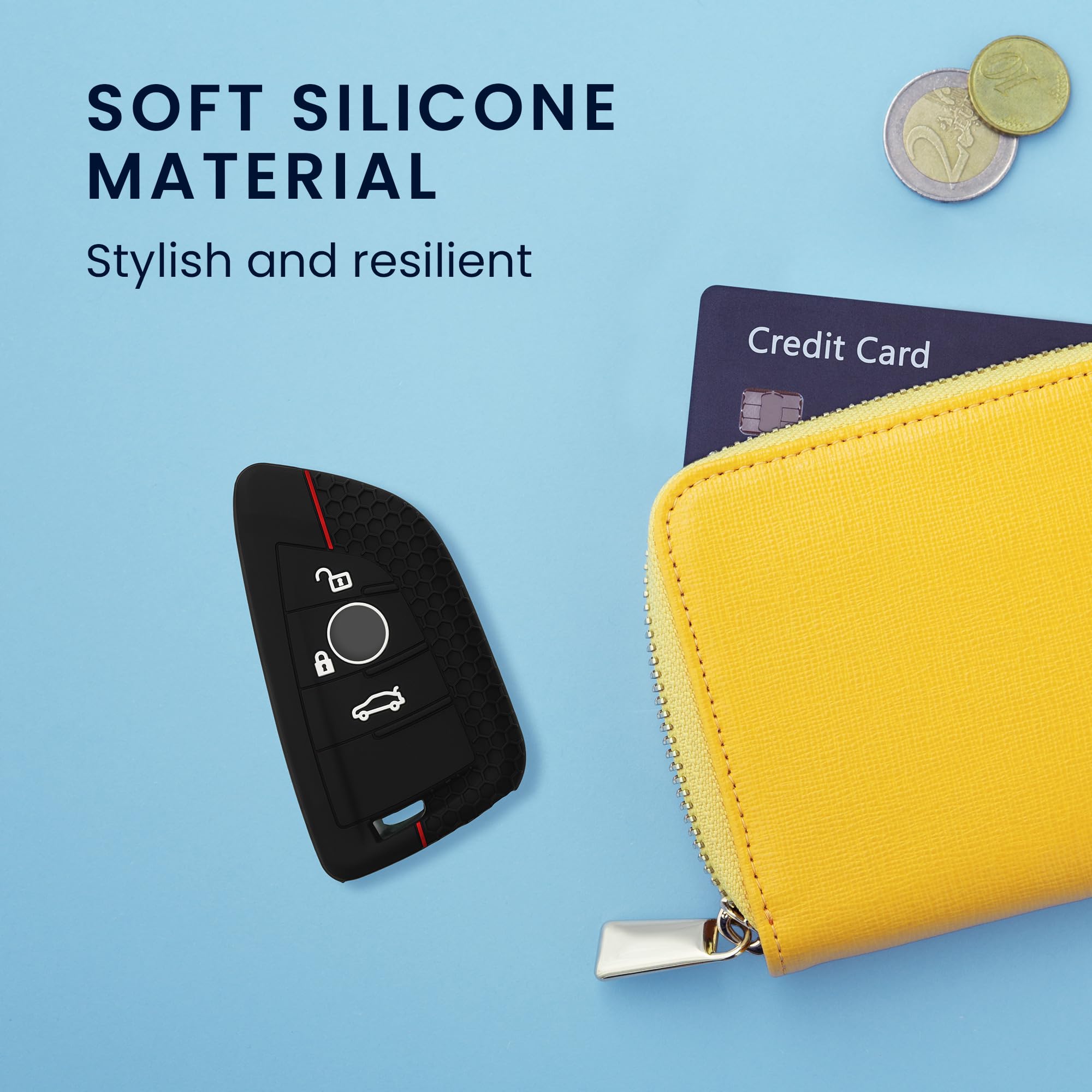 Cover Per Chiave BMW Effetto Carbonio - Protezione Anti-Graffio Per Smart Key - 3 Tasti - Foto 8