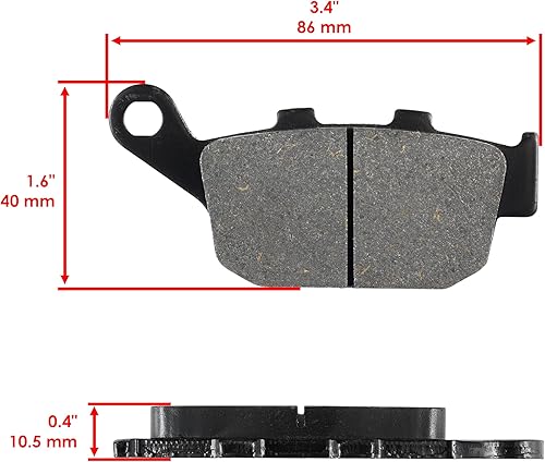 Miniatura 3 de Caltric Pastillas De Freno Delanteras Compatibles Con Yamaha Xt660X Xt660X 2004-2012