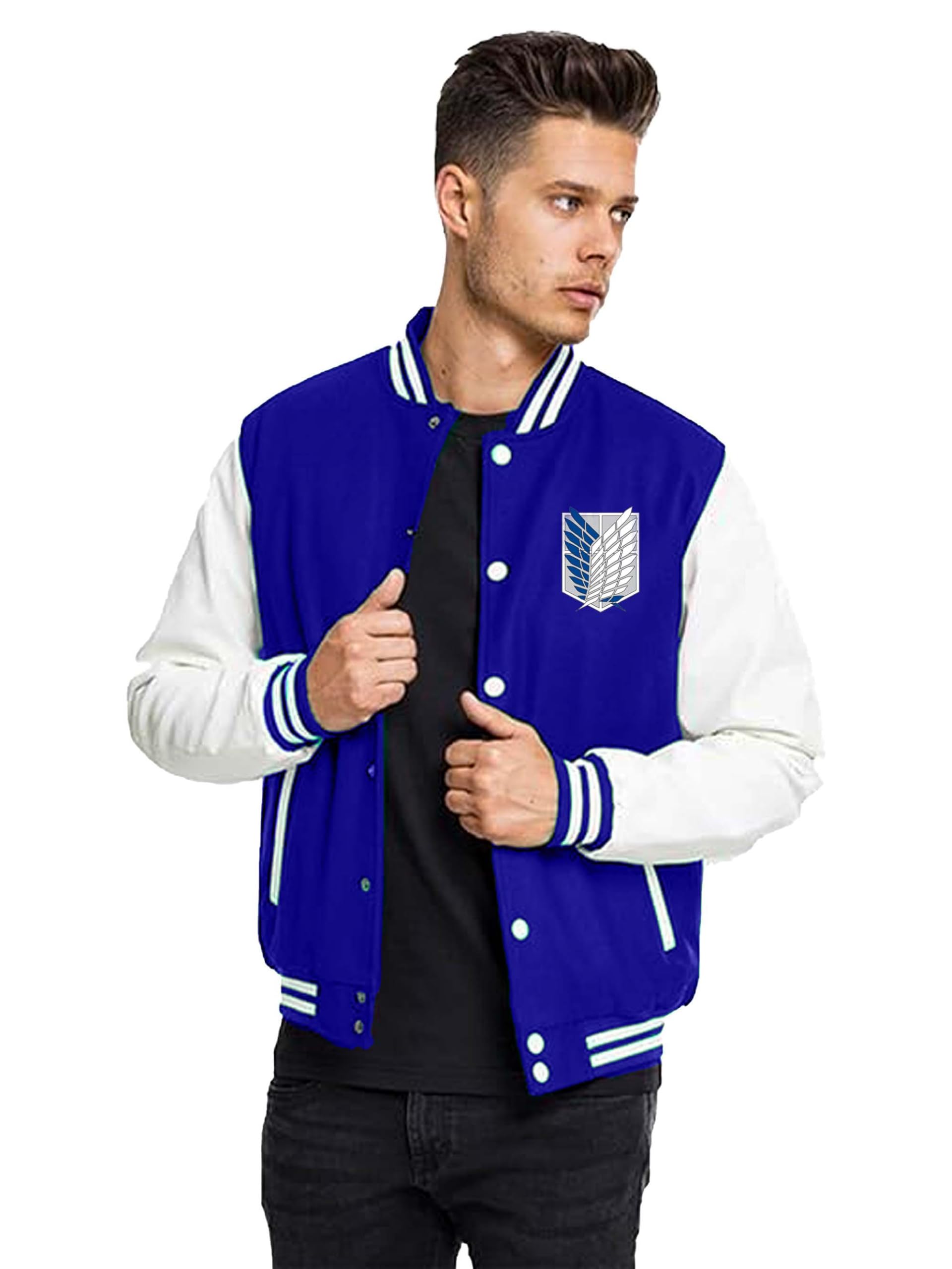 koverify Attack on Titan Printed Varsity Jacket for Men/Women-picture-10
