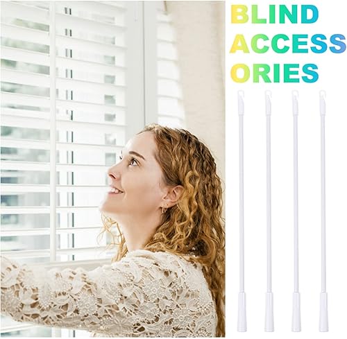 Miniatura 7 de Healifty 4 piezas de agarre largo de aleación de aluminio para cortina de cortina vertical y accesorios para tirar de ciega, gancho para el hogar,