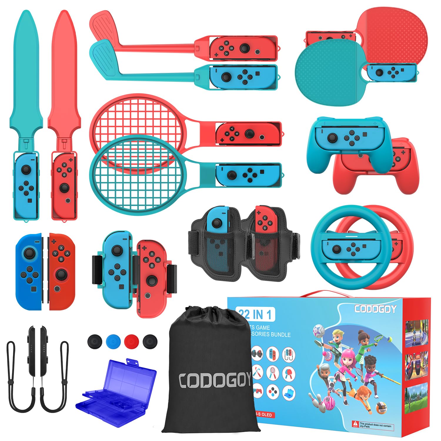 Amazon.com: Switch Sports Accessories, CODOGOY 22 in 1 Switch