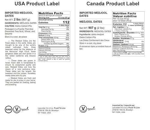Miniatura 2 de Food To Live  dátiles Medjool (2 libras)