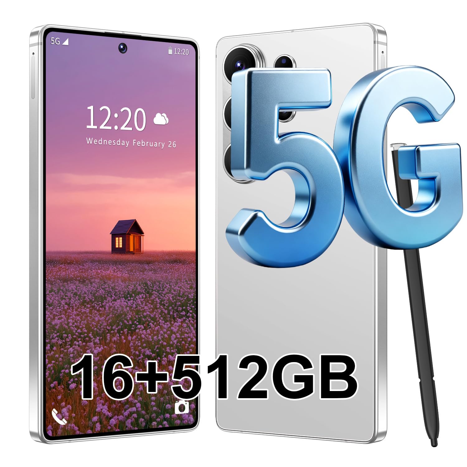 S26 Ultra 5G Unlocked Smartphone,16GB+512GB Cell Phone for Android 15, 6.99" Unlocked Cel…