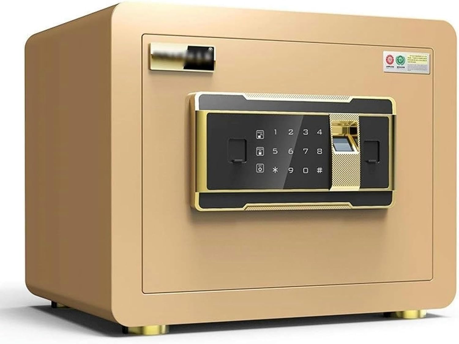 Electronic Digital Security Safe Box, Cabinets Wall Safe Lock Box Cash Strongbox with Number Keys Emergency Lock