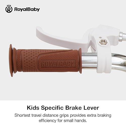 Miniatura 5 de RoyalBaby Bicicleta EZ para niñas, bicicleta Stargirl, entrenamiento libre, equilibrio a pedal, bicicleta de fácil aprendizaje, 12 pulgadas para