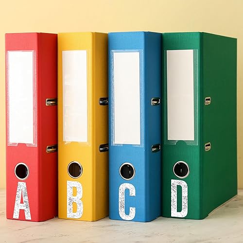 Miniatura 5 de 8 hojas de letras autoadhesivas de 2 pulgadas y 4 pulgadas, letras adhesivas de vinilo, letras mayúsculas, letras adhesivas del alfabeto para