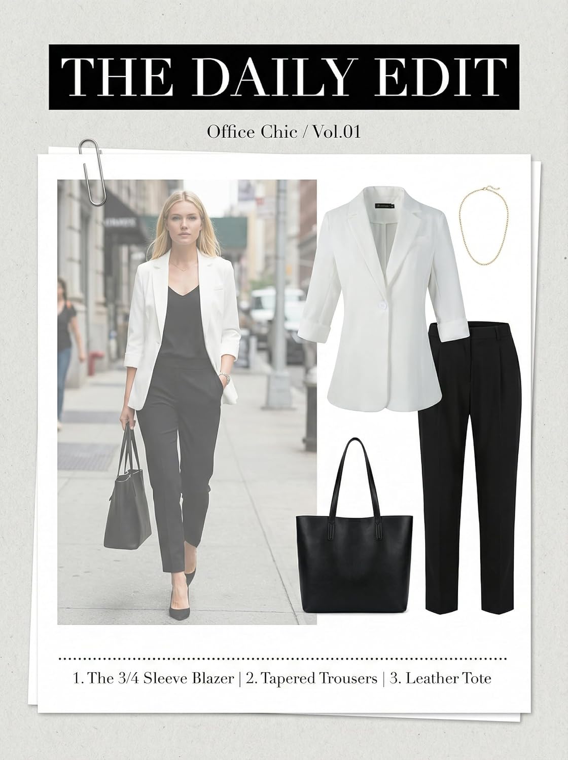 Beninos Womens 3/4 Sleeve Blazers Business Casual Solid Lightweight Suit Jacket Office Blazer - Image 4