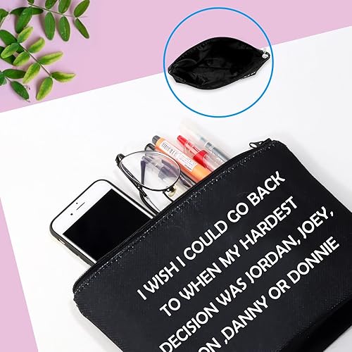 Miniatura 5 de Bolsa de cosméticos inspirada en la novedad I Love New Kids On Black Gift for Women, negro (Kid Black)