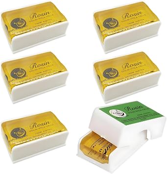 6 Pcs Violin Rosin, Rosin Natural, Light and Low Dust Ro/sin, Cello R/osin, for Bow,Professional Universal String Music Accessory for All Levels