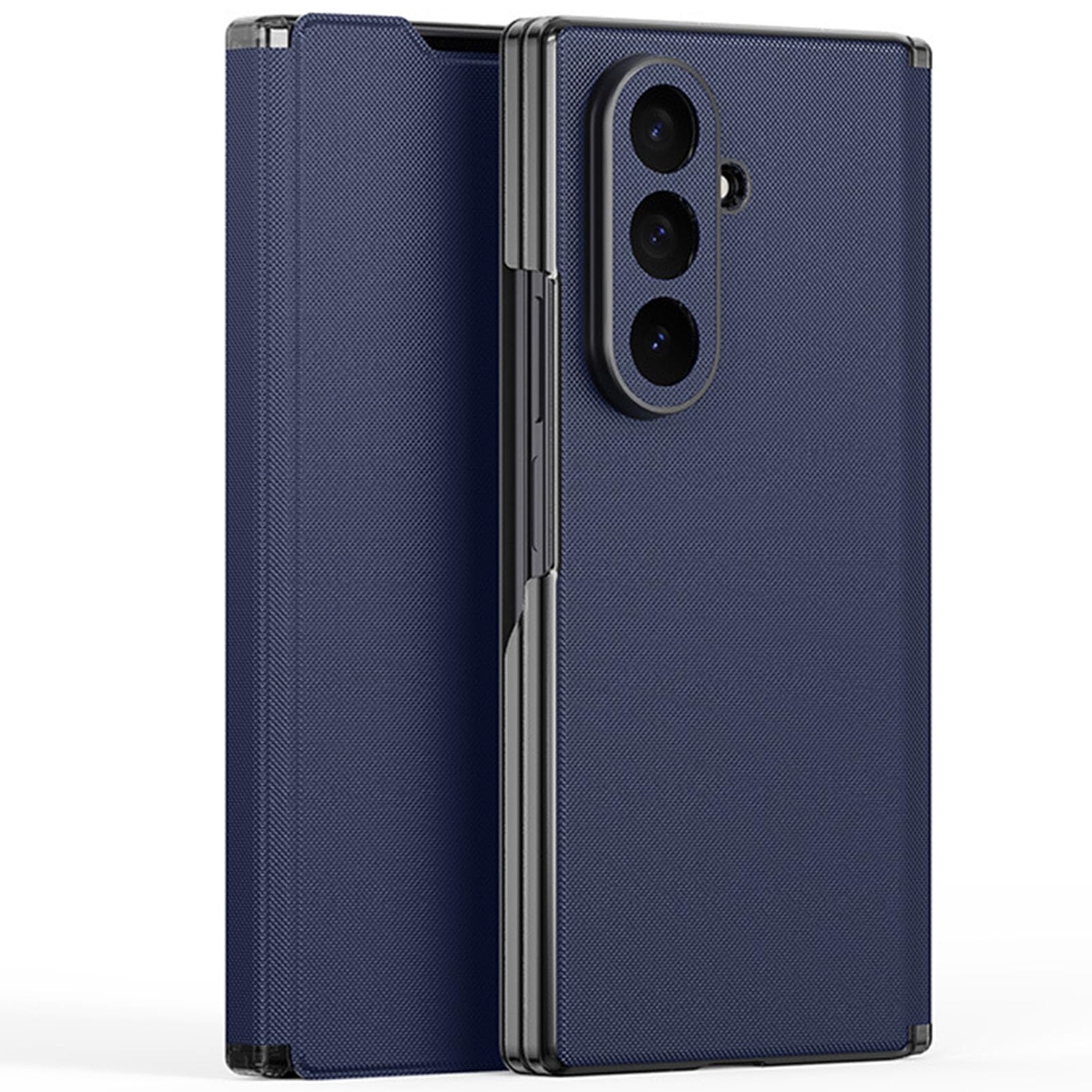 Custodia A Portafoglio For Samsung Galaxy Z Fold 8 Ultra, Custodia In Pelle Business Flip Folio Con Funzione Stand Cover Antiurto Protezione Completa For Lenti(Blue)