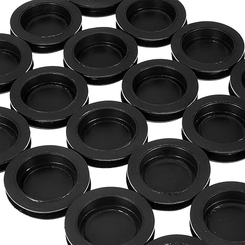 Miniatura 4 de 20 piezas de hucha tapón de banco de hucha, caja de ahorro de goma negra, enchufe redondo de goma, 1.45 pulgadas de diámetro