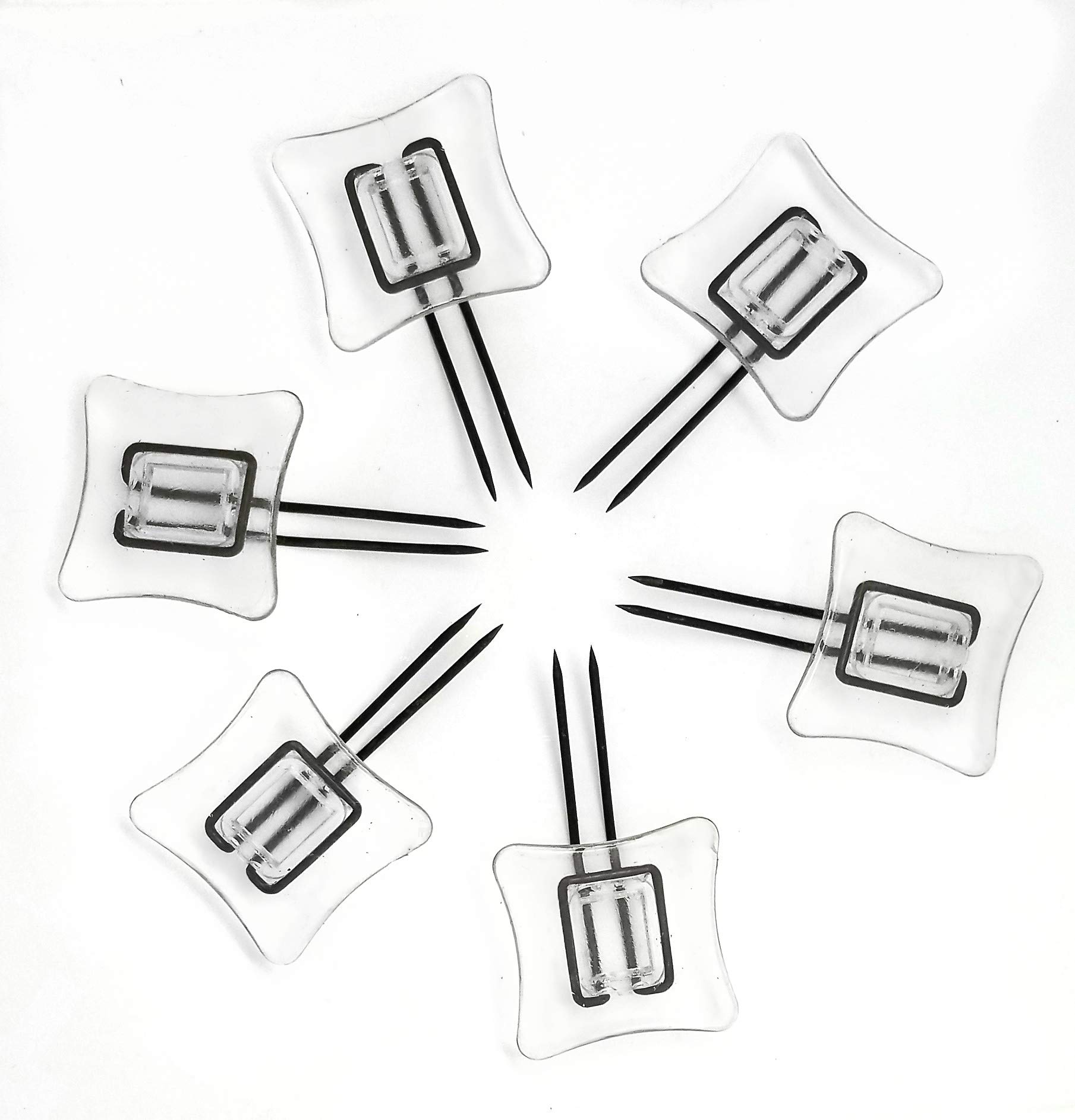 Rug Settlers Rug Pins 6 pcs Rug Anchors Secure a Rug Over a Rug Anti Slip Pins for mats Runners Plastic Sheets and Throws