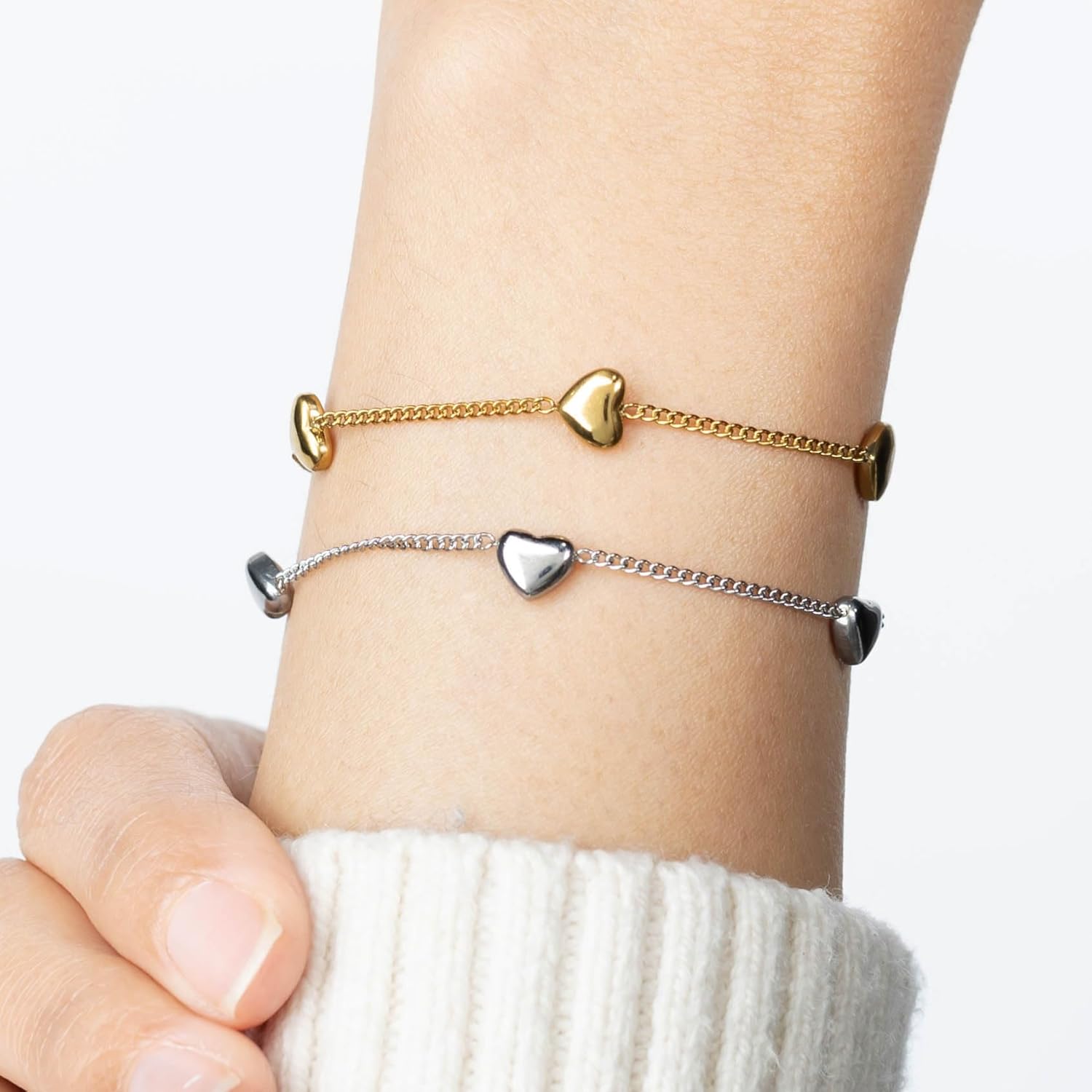 Woman Gift Adjustable Bracelet Jewelry | Presents for Women | Friend Gifts | Includes Sentiment Card | Forever Friends Gold and Silver Adjustable Bracelet | You are Loved