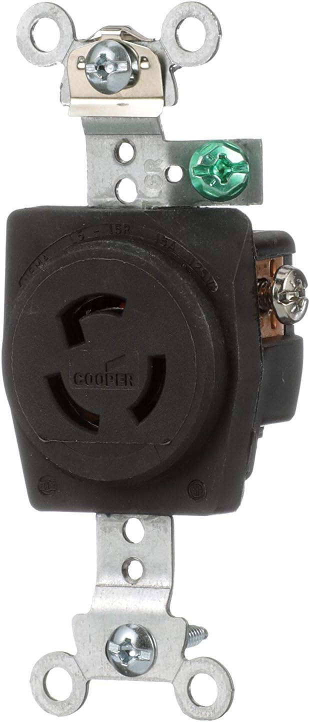 Eaton CWL515R 15 Amp 125V L5-15 Industrial Receptacle