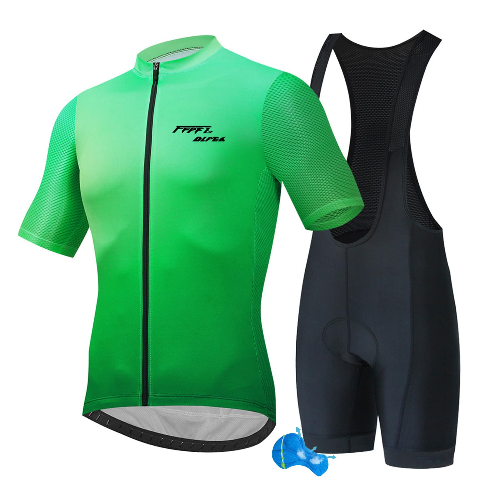 Abbigliamento Ciclismo da Uomo, Estivo Professionale Abbigliamento MTB Set Estivo Manica Corta Maglia Bici da Corsa,Ciclismo Moda Set Completo,Ciclismo Ciclismo Jerseys per Uomo