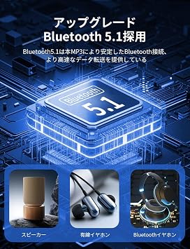New Model, Ultra Lightweight 0.9 oz 26 g Music Player, MP3 Player, High Cost Performance, SD Card Included, 128 GB Expandable Built-in Speaker & Wired/Wireless HIFI Sound Quality, Large Screen