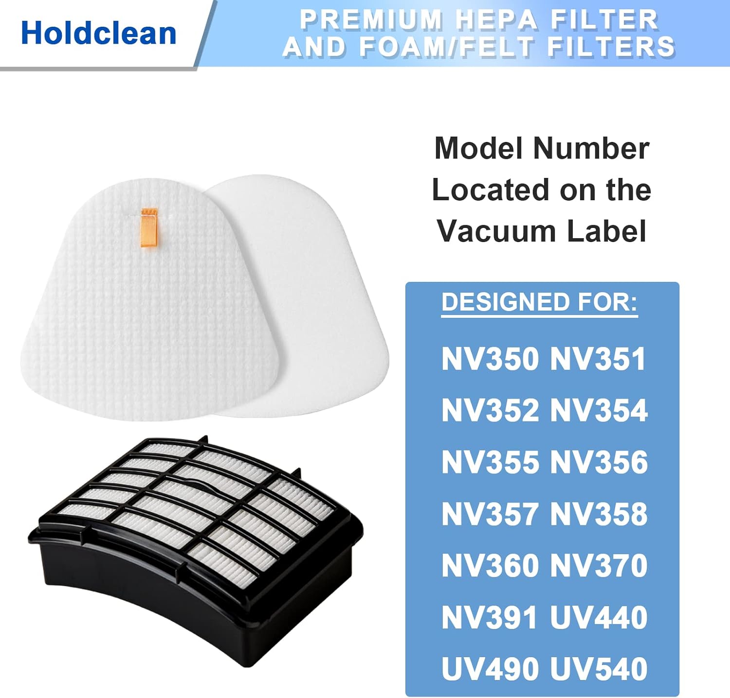 NV360 Vacuum Filters Replacement Parts for Shark Navigator Lift-Away Upright NV352, NV356E S2, ZU503AMZ, NV350, NV351, NV355, NV357, NV370, NV391, UV440, UV490, UV500, UV540, UV541, UV550, Replaces XFF350 XHF350, Holdclean 2 HEPA Filter 4 Foam : Home & Kitchen