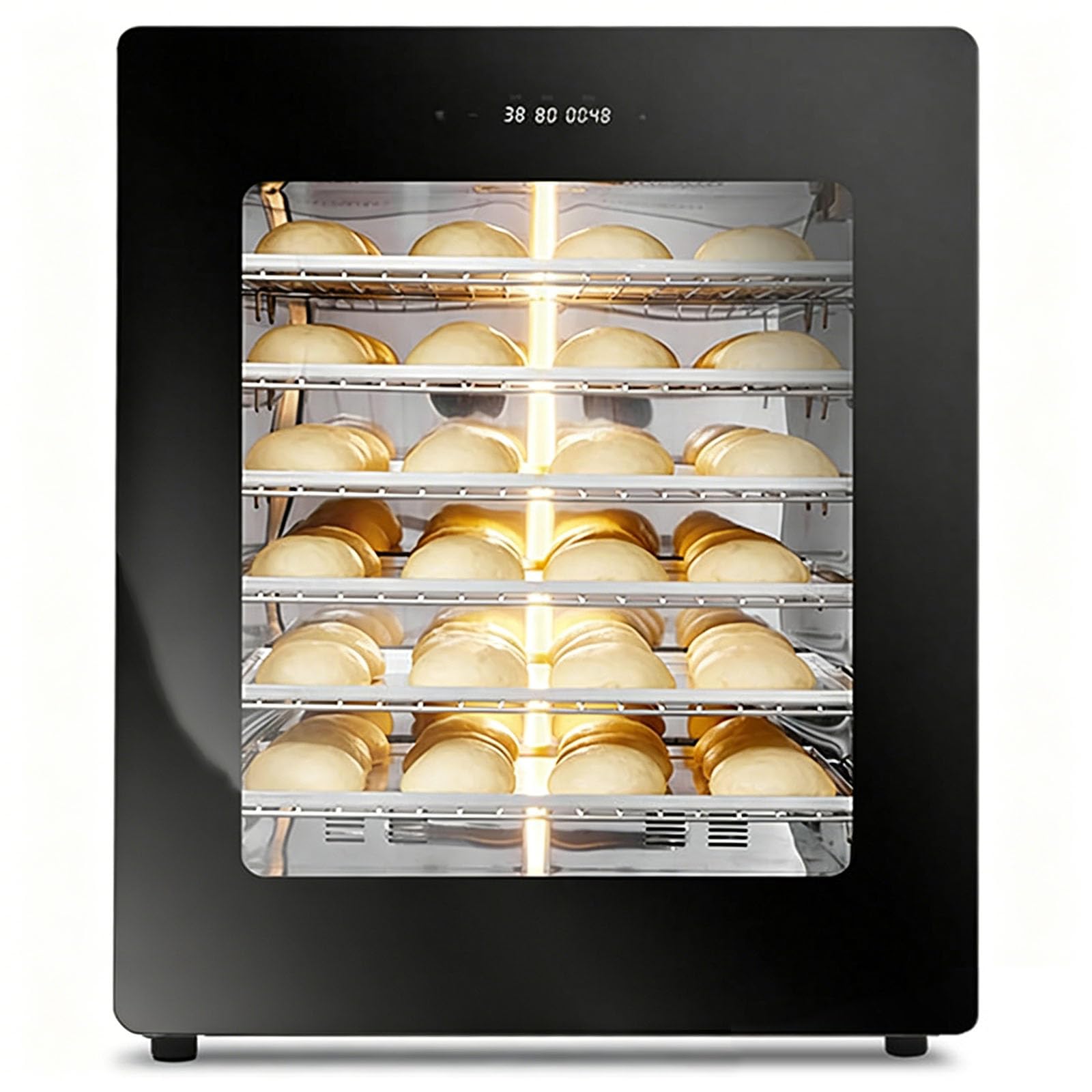 QINPI 100l Commercial Fermentation Box, Dough Proofer & Yogurt Maker, 20-50°c Adjustable, 60-90% rh Humidity Control, 6-layer Proofing Chamber For Bakery