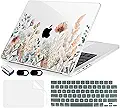 MecBevia for MacBook Pro 14 inch Case M5 M4 M3 M2 A3434 A3112 A3401 A3185 A2918 A2992 A2779 M1 A2442 Pro Max Chip (Released 2025 to 2021), Hard Shell Cover for MacBook Pro 14", Abstract Flower