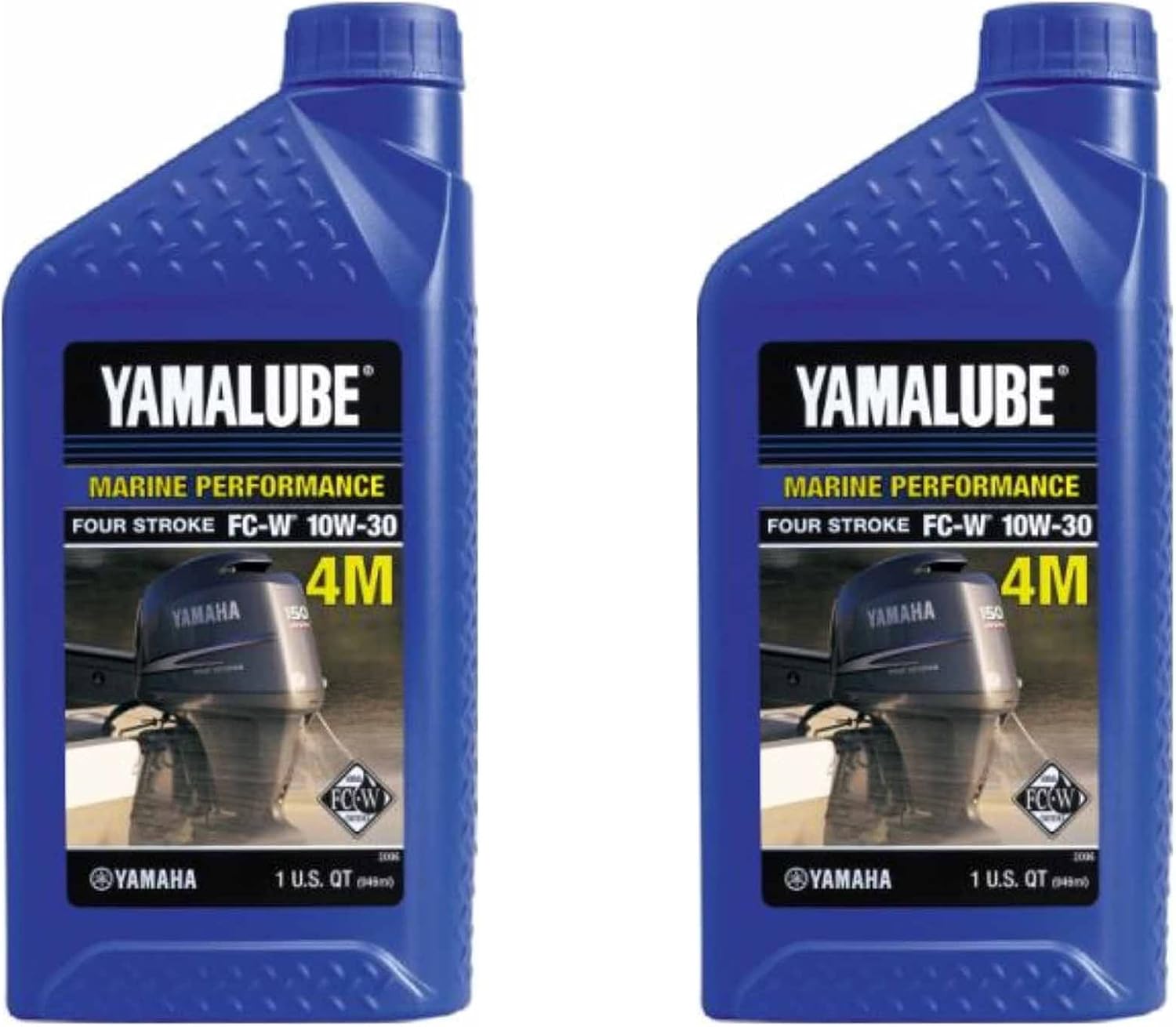 Yamaha New OEM FC-W 10W-30 4-Stroke Engine Oil 1qt QTY 2, LUB-10W30-FC-12