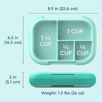 Bentgo Chill Kids (Aqua) and Chill Max (Fog & Deep Teal) Lunch Box Set