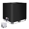 IBC Tank Cover, 420D Oxford 1000L Water Tank Cover with Velcro Window, 120x100x116cm Waterproof Dust-Proof Sunshade Anti-UV IBC Container Covers