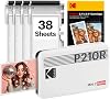 KODAK Mini 2 Retro 2x3 Mobile Photo Printer, 38 Sheets, Bluetooth Phone Printer Compatible With iOS & Android Smartphones, Instant Color Prints, 4PASS Dye Sublimation, White